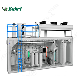 Sistema di produzione di idrogeno per elettrolisi dell'acqua alcalina da 500Nm³/h e 2500KW