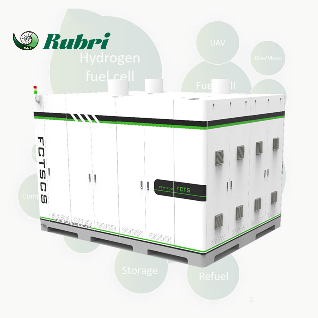 Banco prova per celle a combustibile a idrogeno da 150 kW